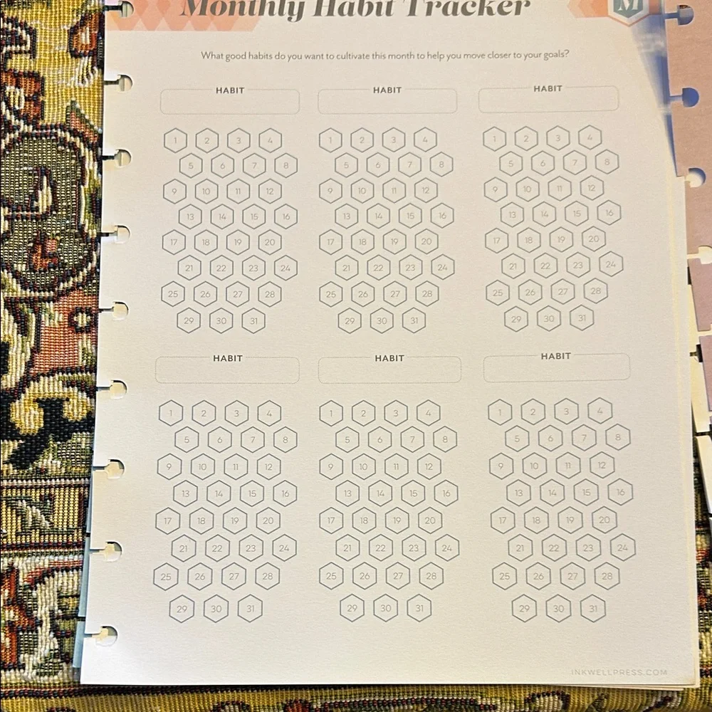 Discbound 7x9 Mega Planner Bundle set of Planner Inserts